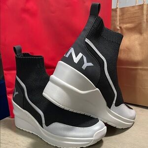 DKNY Black and White Women's Sneakers